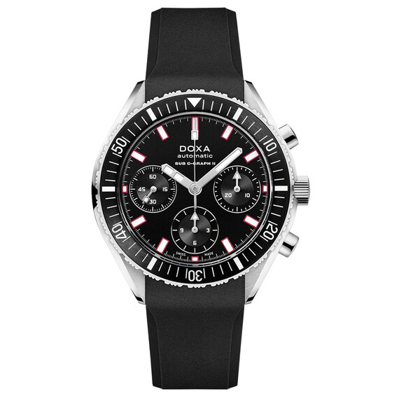 Pánské hodinky Doxa SUB 200 C-Graph II Sharkhunter 797.10.101.20, Verze: černá 