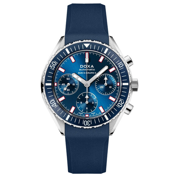 Pánské hodinky Doxa SUB 200 C-Graph II Caribbean 797.10.201.32, Verze: modrá 