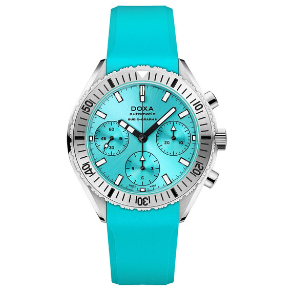 Pánské hodinky Doxa SUB 200 C-Graph II Aquamarine 797.10.241.25, Verze: modrá2 