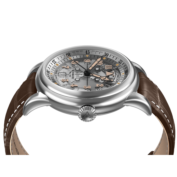 Pánské hodinky Aviator Douglas Day-Date Meca-41 V.3.36.0.286.4, Verze: hnědá , 3 image