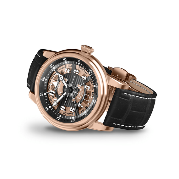 Pánské hodinky Aviator Douglas Day-Date Meca-41 V.3.36.2.289.4, Verze: růžové zlato3 , 2 image