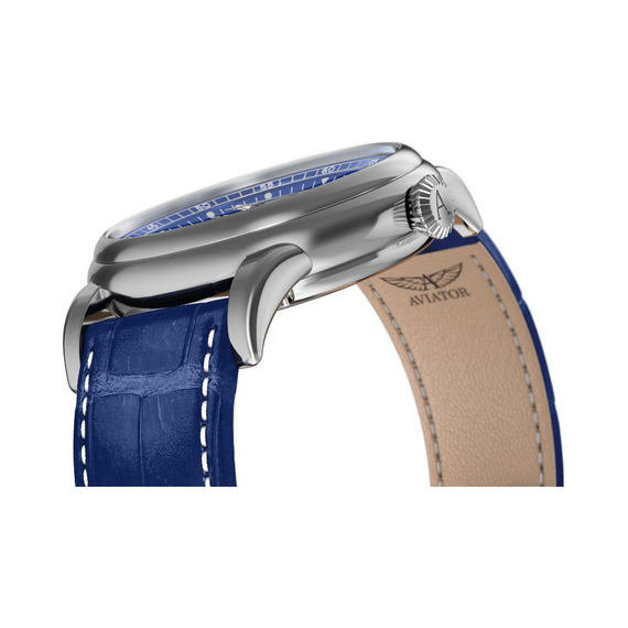 Pánské hodinky Aviator Douglas Day-Date 41 V.3.35.0.276.4, Verze: modrá , 4 image