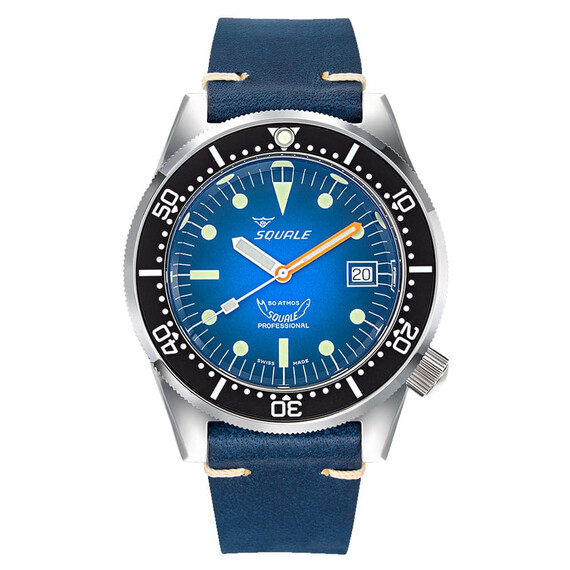 Pánské hodinky Squale 1521 Blue Ray 1521PROFD.PB, Verze: modrá 