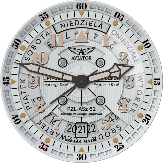 Pánské hodinky Aviator Douglas Day-Date Meca-41 Polish Edition V.3.36.0.293.4 PL, Verze: černá , 3 image