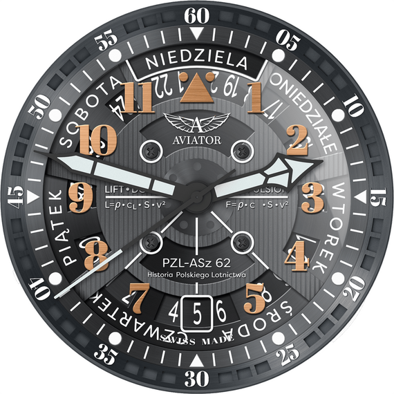 Pánské hodinky Aviator Douglas Day-Date Meca-41 Polish Edition V.3.36.2.294.4 PL, Verze: růžové zlato , 3 image