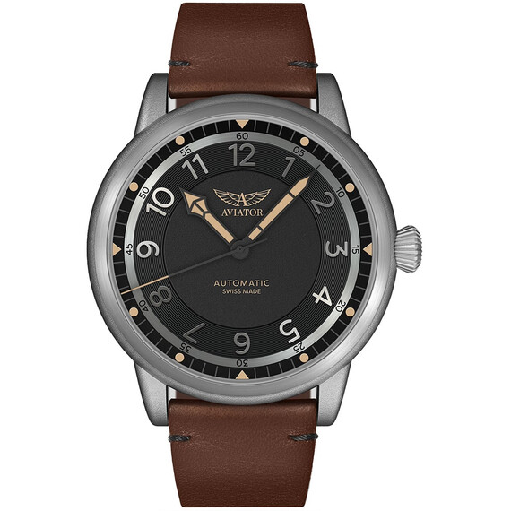 Pánské hodinky Aviator Douglas Dakota V.3.31.0.228.4, Verze: hnědá 