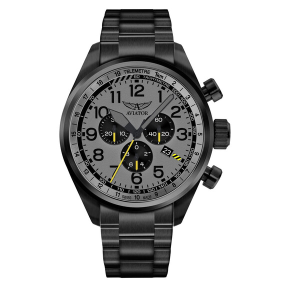 Pánské hodinky Aviator Airacobra P45 Chrono V.2.25.5.174.5, Verze: černá2 
