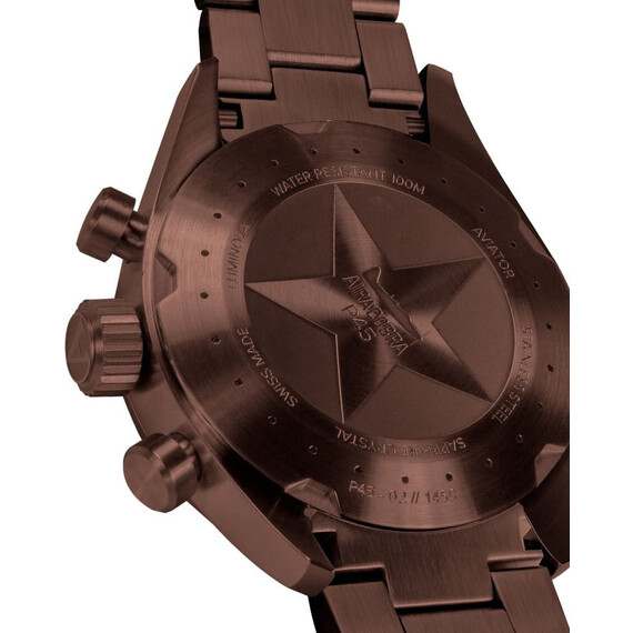 Pánské hodinky Aviator Airacobra P45 Chrono V.2.25.8.172.5, Verze: hnědá , 2 image