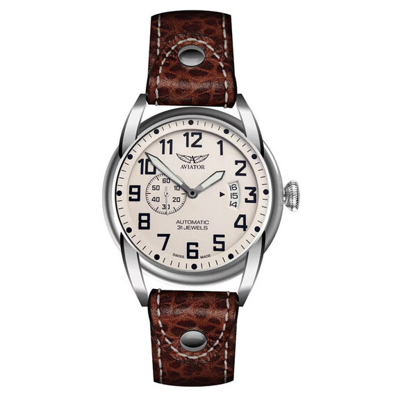 Pánské hodinky Aviator Bristol Scout V.3.18.0.161.4, Verze: hnědá2 