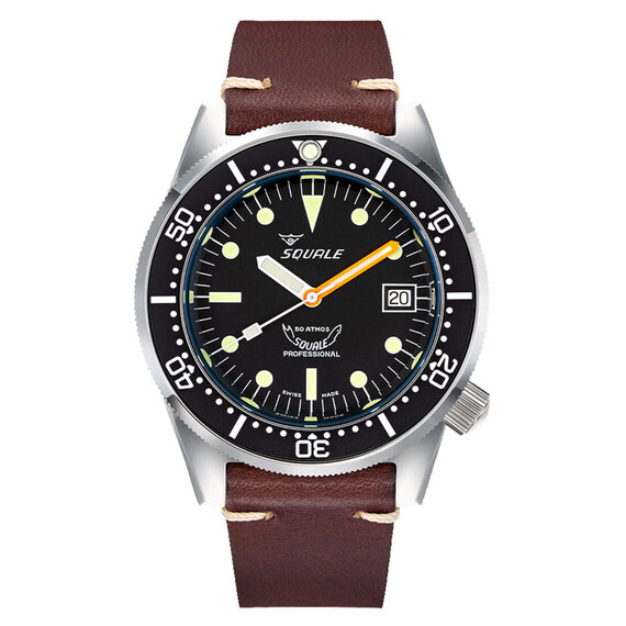 Pánské hodinky Squale 1521 Classic 1521CL.PS, Verze: hnědá 