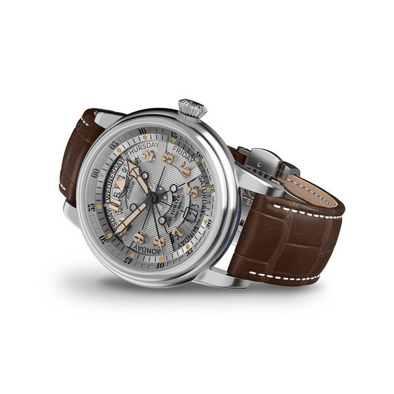 Pánské hodinky Aviator Douglas Day-Date Meca-41 V.3.36.0.286.4, Verze: hnědá , 2 image