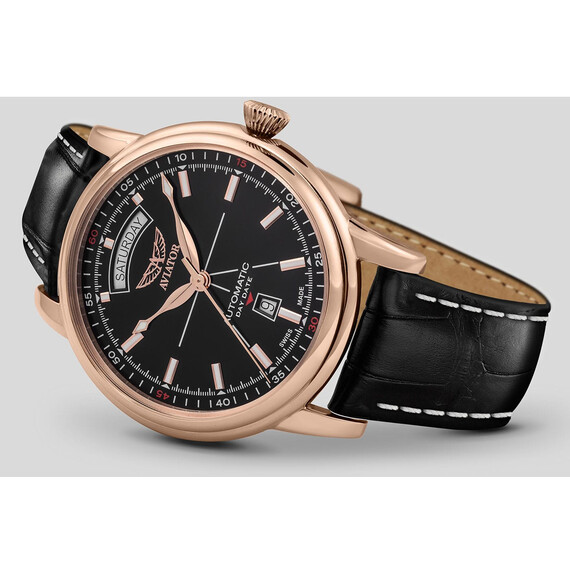 Pánské hodinky Aviator Douglas Day-Date V.3.20.2.146.4, Verze: černá2 , 3 image