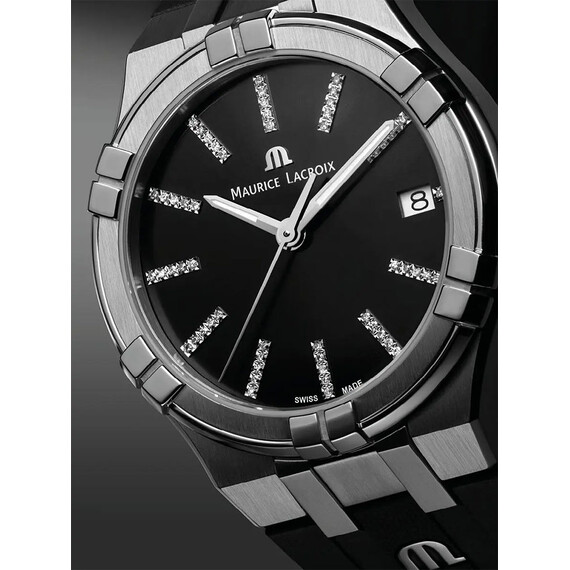 Dámské hodinky Maurice Lacroix Aikon Quartz AI1106-SS000-350-2, Verze: černá , 2 image