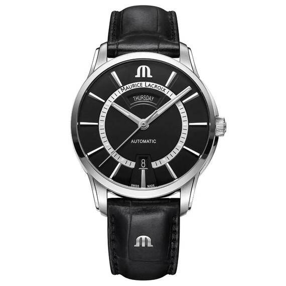 Pánské hodinky Maurice Lacroix Pontos Day Date PT6358-SS001-332-2, Verze: černá2 