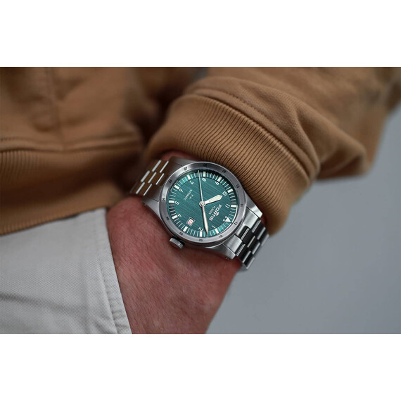 Pánské hodinky Fortis Flieger F-41 Petrol F4220021, Verze: stříbrná3 , 5 image