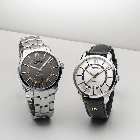 Pánské hodinky Maurice Lacroix Pontos Day Date PT6358-SS002-333-1, Verze: šedá2 , 2 image