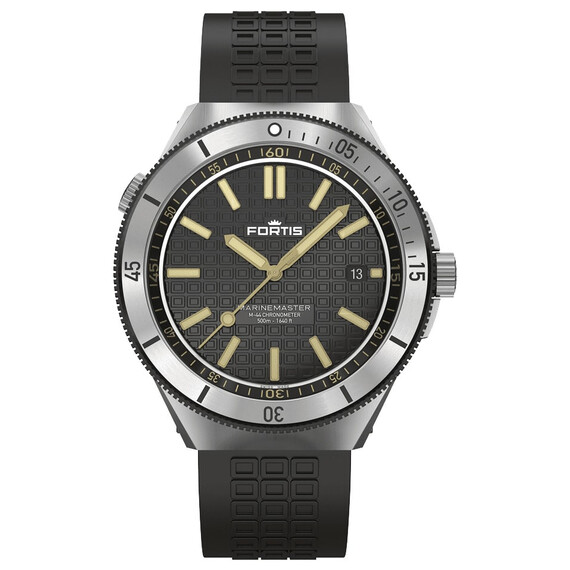 Pánské hodinky Fortis Marinemaster M-44 Black Resin F8120017, Verze: černá 