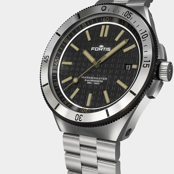 Pánské hodinky Fortis Marinemaster M-44 Black Resin F8120018, Verze: stříbrná , 2 image