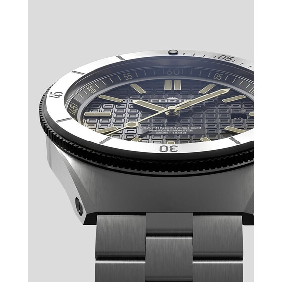 Pánské hodinky Fortis Marinemaster M-44 Black Resin F8120018, Verze: stříbrná , 6 image