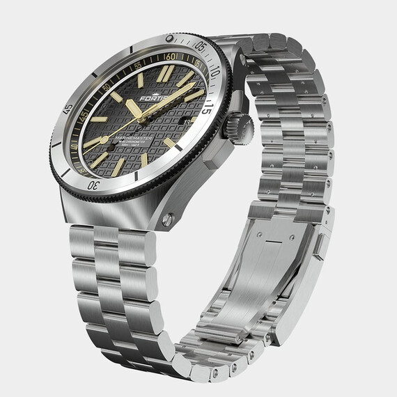 Pánské hodinky Fortis Marinemaster M-44 Black Resin F8120018, Verze: stříbrná , 3 image