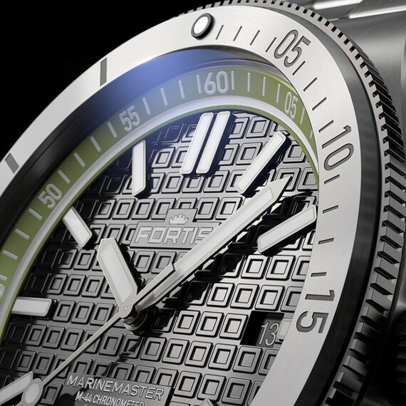 Pánské hodinky Fortis Marinemaster M-44 Woodpecker Green F8120020, Verze: stříbrná3 , 6 image