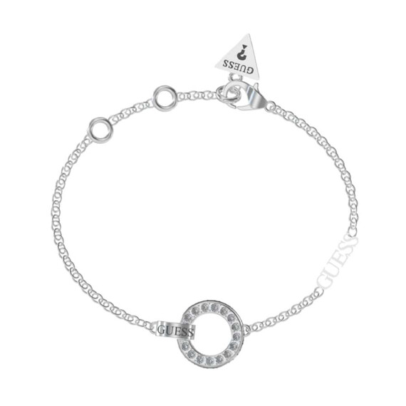 Náramek Guess Circle Lights JUBB03162JWRHS, Verze: ocelová 