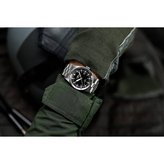 Pánské hodinky Fortis Flieger F-39 Black F4220015, Verze: stříbrná , 6 image