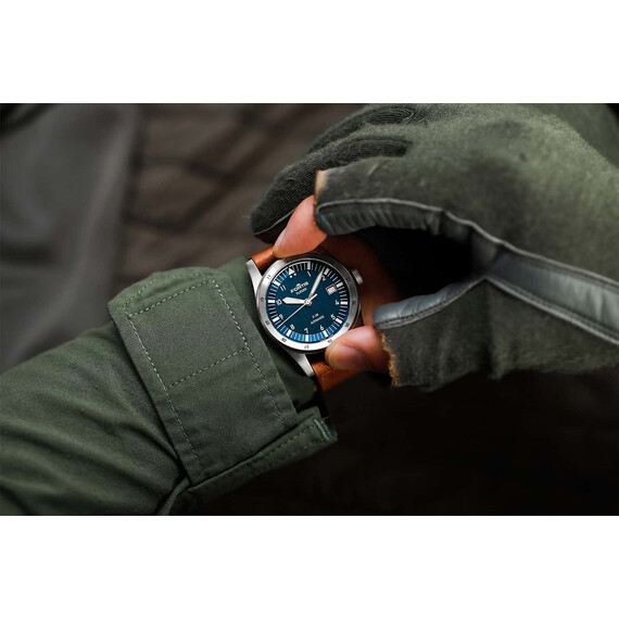 Pánské hodinky Fortis Flieger F-39 Liberty Blue F4220026, Verze: hnědá , 5 image