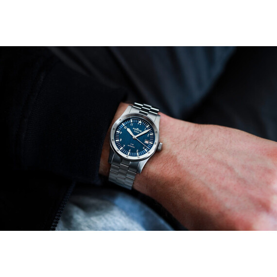Pánské hodinky Fortis Flieger F-39 Liberty Blue F4220023, Verze: stříbrná2 , 5 image