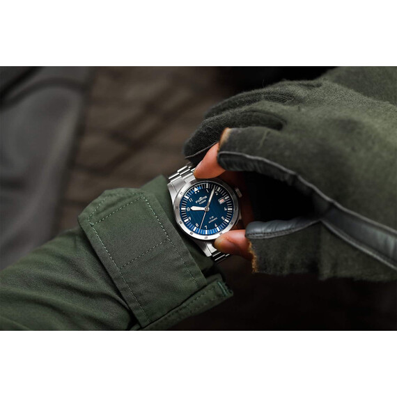 Pánské hodinky Fortis Flieger F-39 Liberty Blue F4220023, Verze: stříbrná2 , 6 image