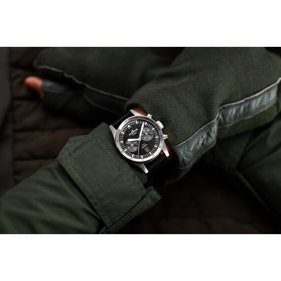 Pánské hodinky Fortis Flieger F-43 Bicompax Black F4240007, Verze: černá2 , 8 image