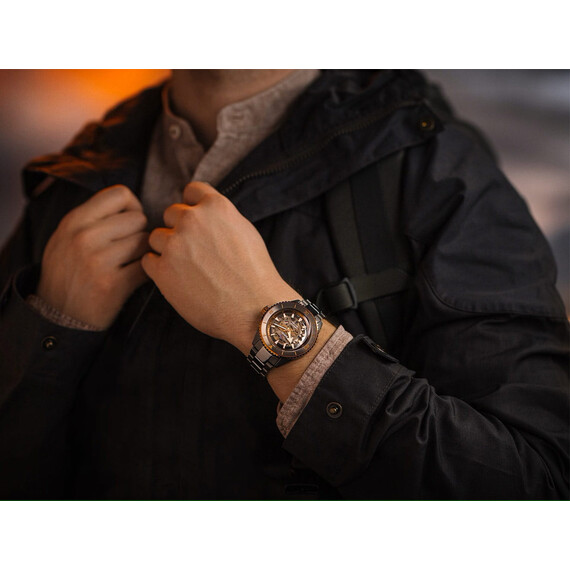 Pánské hodinky Rado Captain Cook High-Tech Ceramic Skeleton R32148162, Verze: šedá , 9 image