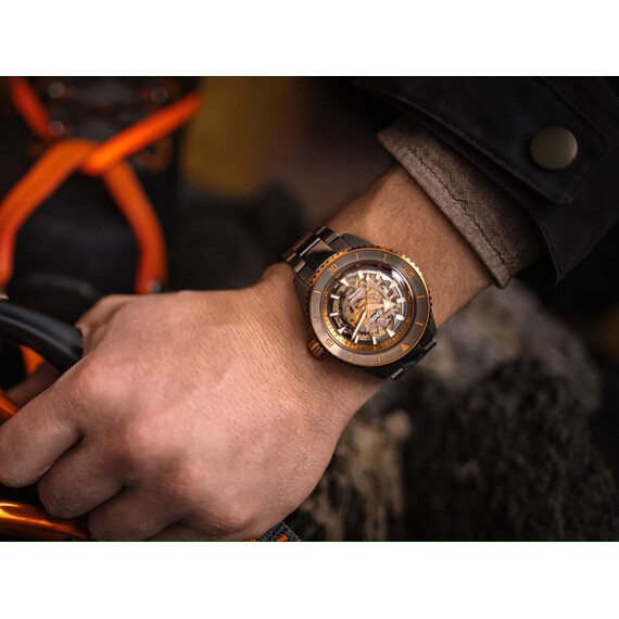 Pánské hodinky Rado Captain Cook High-Tech Ceramic Skeleton R32148162, Verze: šedá , 8 image