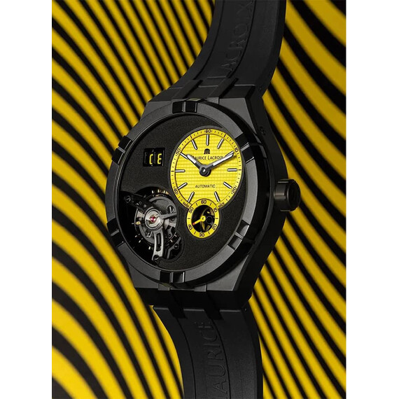 Pánské hodinky Maurice Lacroix Aikon Master Grand Date Technicolour AI6118-DLB0J-730-I, Verze: žlutá , 5 image