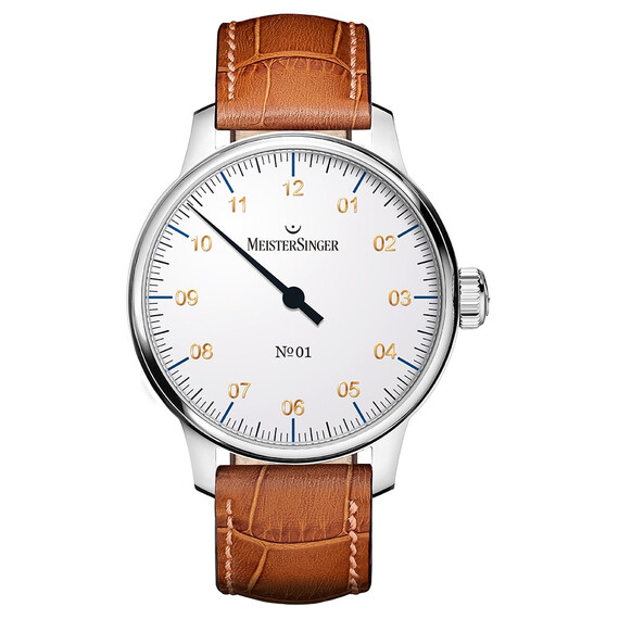 Pánské hodinky MeisterSinger No. 01 AM3301G, Verze: hnědá 