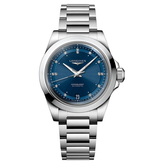Dámské hodinky Longines Conquest 2023 L3.430.4.97.6, Verze: modrá 
