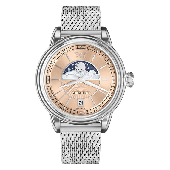 Dámské hodinky Aviator Douglas Moonflight V.1.33.0.259.5, Verze: béžová, krémová 