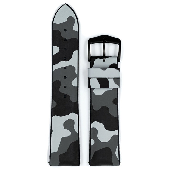 Řemínek Hirsch John šedý 20 L - 120/80, Verze: šedá, Šířka řemínku: 20, Šířka u spony: 18 , 2 image