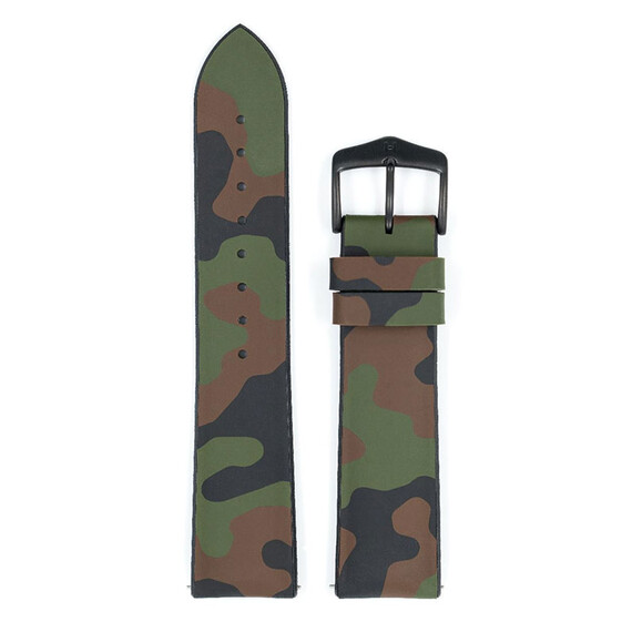 Řemínek Hirsch John zelený 20 L - 120/80, Verze: zelená, Šířka řemínku: 20, Šířka u spony: 18 , 2 image