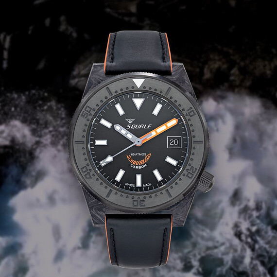 Pánské hodinky Squale T-183 Forged Carbon T-183FCOR, Verze: oranžová2 , 5 image