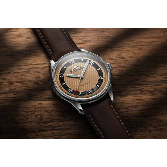 Pánské hodinky Delbana Recordmaster Mechanical 41601.748.6.188, Verze: hnědá2 , 3 image