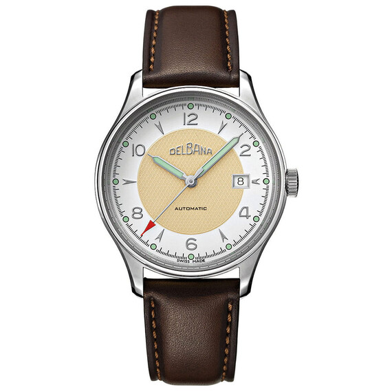 Pánské hodinky Delbana Rotonda 41603.722.6.189, Verze: hnědá 
