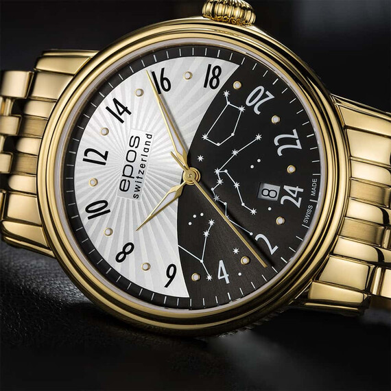 Pánské hodinky Epos Emotion 3390.302.22.38.32, Verze: žluté zlato , 4 image