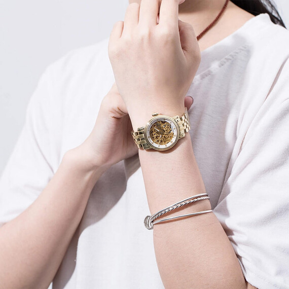 Dámské hodinky Epos Ladies 4390 SK Skeleton 4390.156.22.20.32, Verze: žluté zlato3 , 2 image