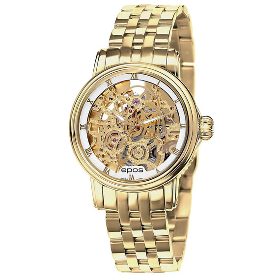Dámské hodinky Epos Ladies 4390 SK Skeleton 4390.156.22.20.32, Verze: žluté zlato3 