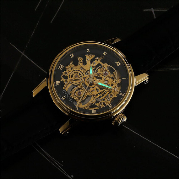 Dámské hodinky Epos Ladies 4390 SK Skeleton 4390.156.22.25.15, Verze: žluté zlato2 , 4 image