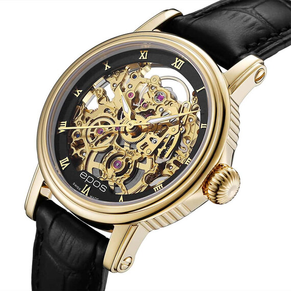 Dámské hodinky Epos Ladies 4390 SK Skeleton 4390.156.22.25.15, Verze: žluté zlato2 , 3 image