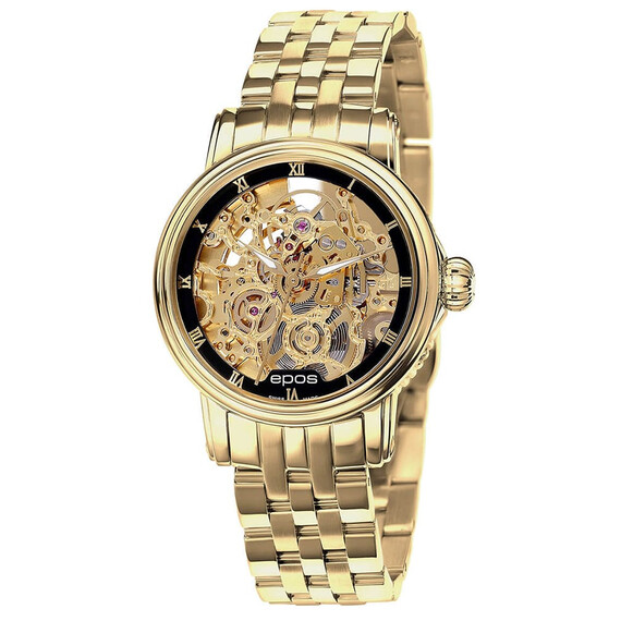 Dámské hodinky Epos Ladies 4390 SK Skeleton 4390.156.22.25.32, Verze: žluté zlato4 
