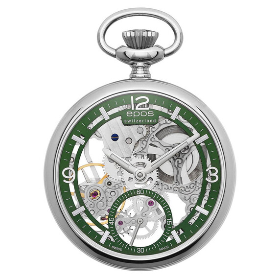 Hodinky Epos Pocket Watch 2003.185.29.53.00, Verze: stříbrná 