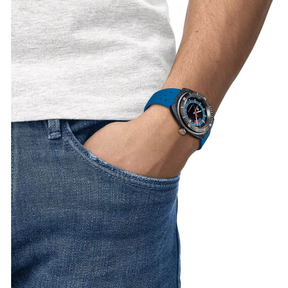 Hodinky Tissot Sideral S Powermatic 80 T145.407.97.057.01, Verze: modrá , 6 image